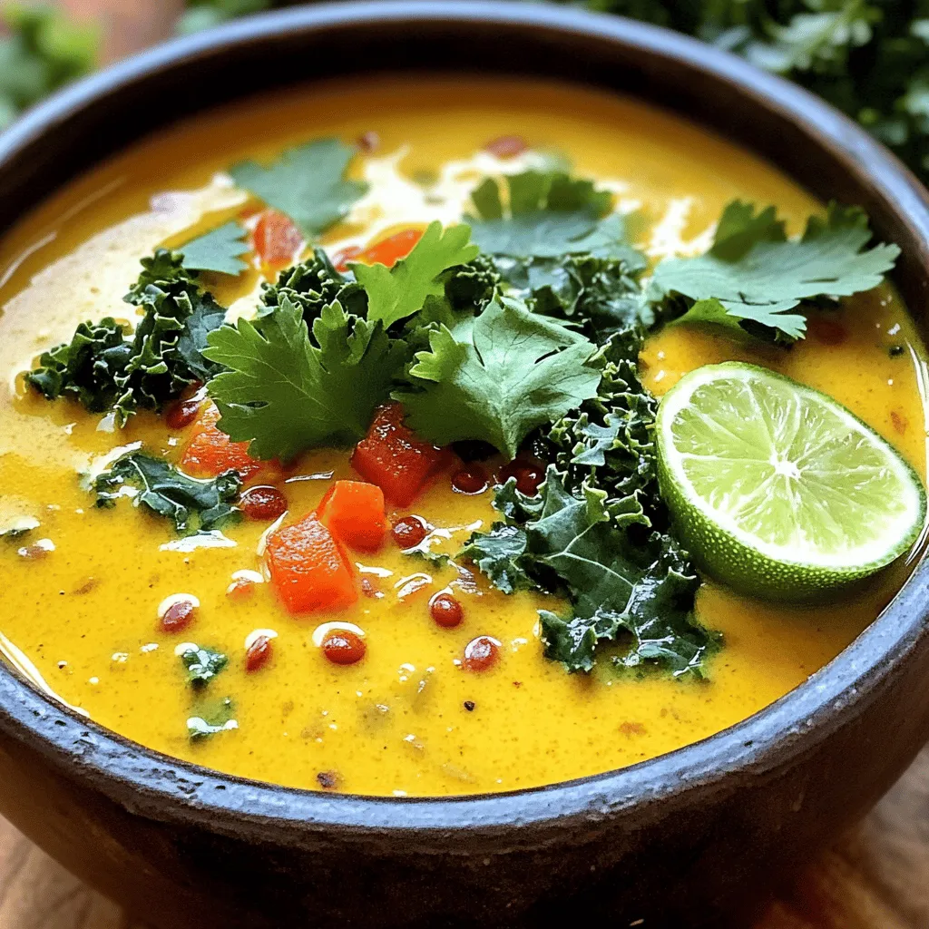 Coconut Curry Lentil Soup Savory and Nourishing Dish
