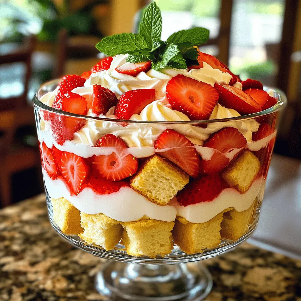 Strawberry Shortcake Trifle Easy Layered Delight