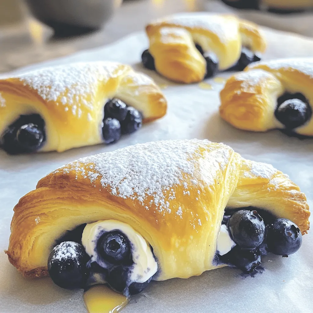 Wild Blueberry Coffee Cake Danishes Irresistible Treat