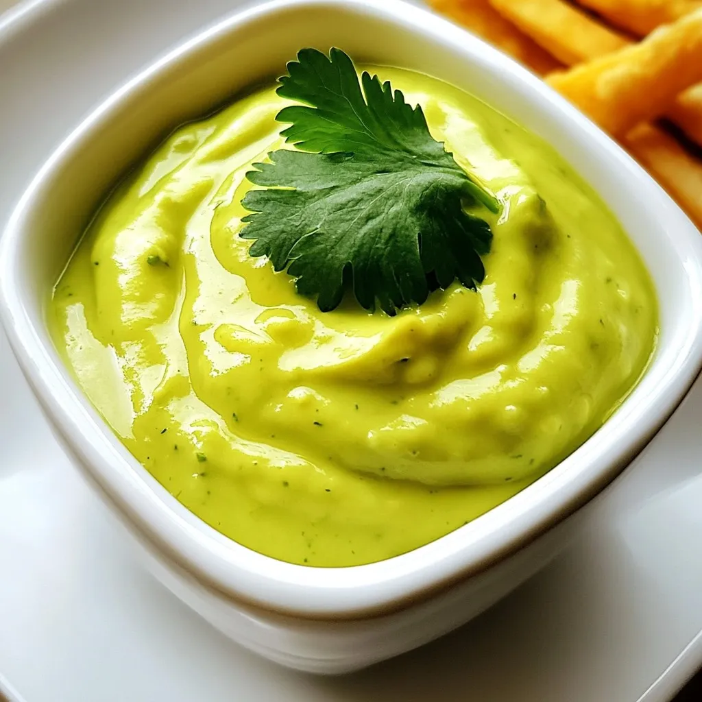 Creamy Avocado Cilantro Dressing Fresh and Flavorful