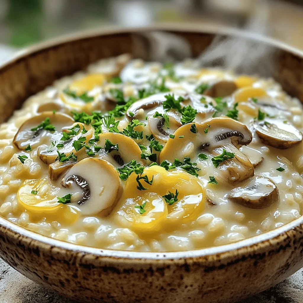 Creamy Mushroom Risotto Hearty and Flavorful Dish