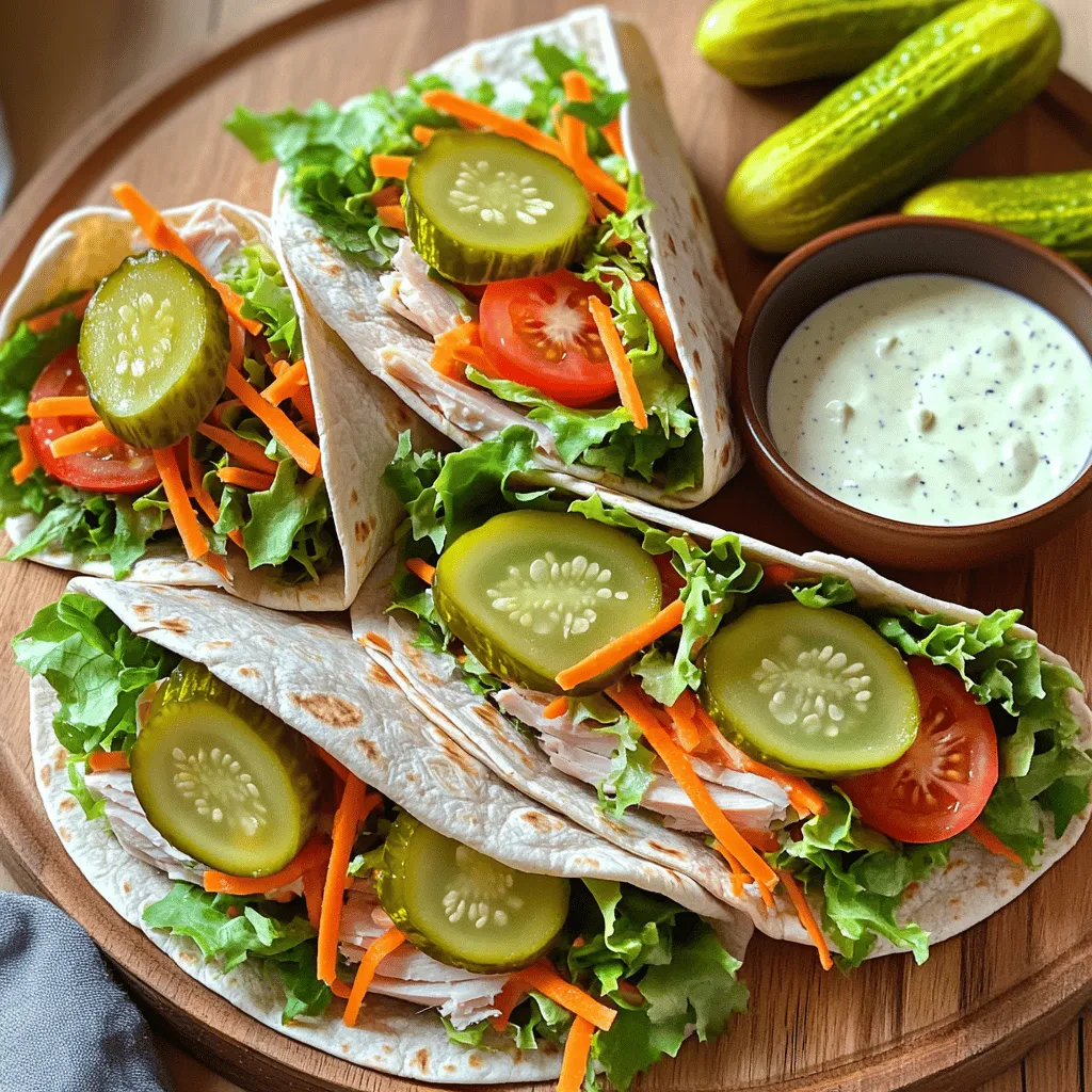 Pickle Ranch Turkey Wraps Simple and Tasty Meal