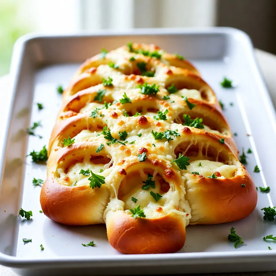 Cheesy Garlic Pull-Apart Christmas Tree Delight