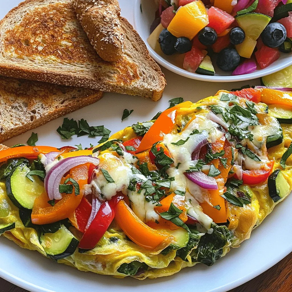 Loaded Veggie Omelette Flavorful and Nutritious Meal