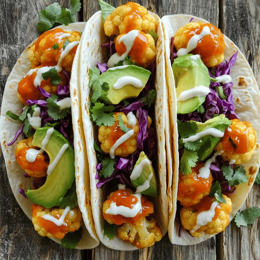 Buffalo Cauliflower Tacos Flavorful and Easy Recipe
