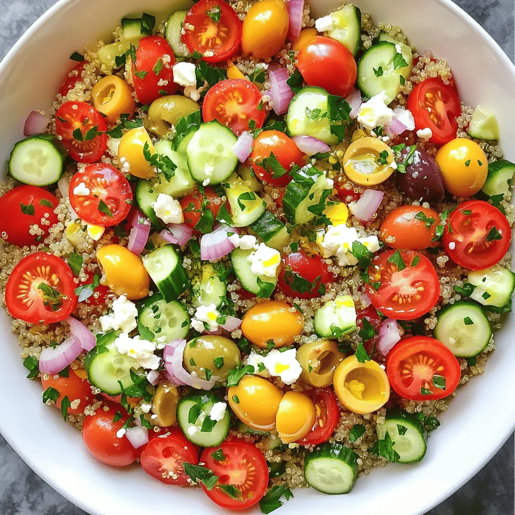 Mediterranean Quinoa Salad Tasty and Nutritious Dish