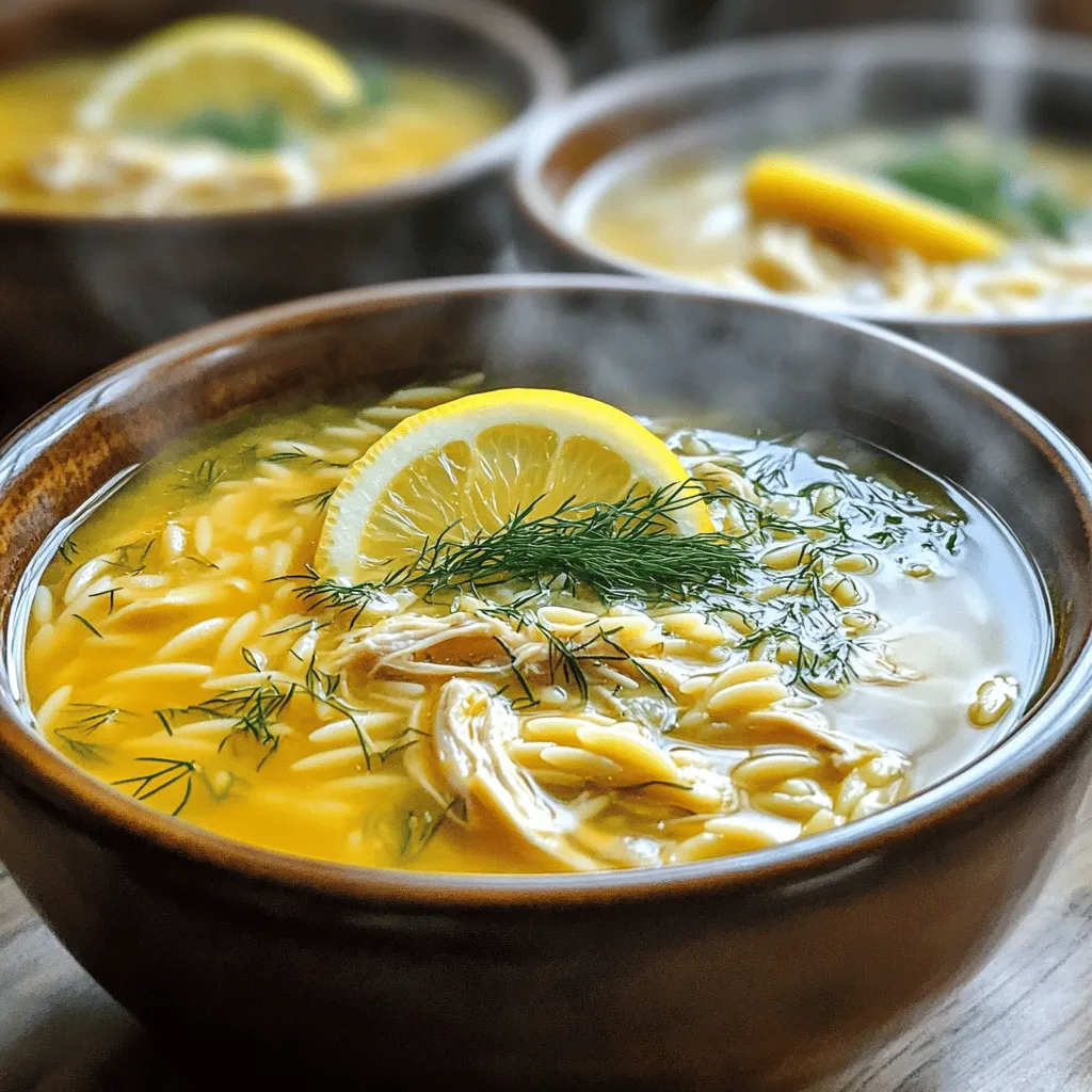 Greek Lemon Chicken Soup Flavorful and Healthy Recipe