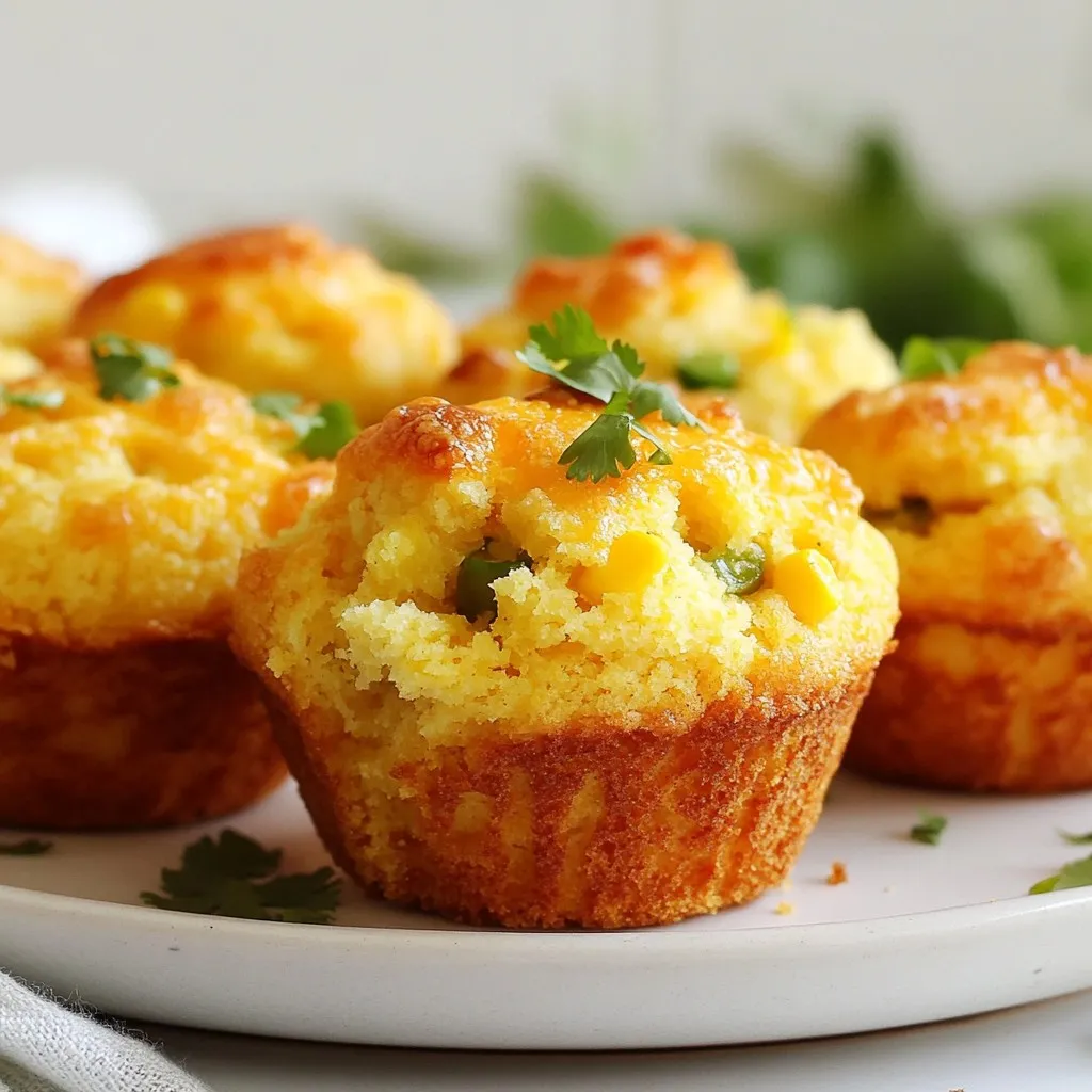Jalapeño Cheddar Cornbread Muffins Flavorful Delight
