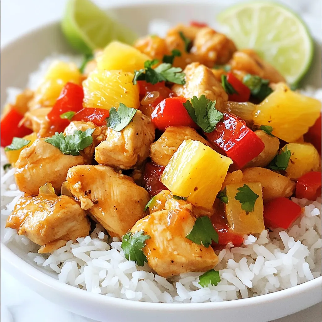 Pineapple Chicken and Rice Flavorful Family Meal
