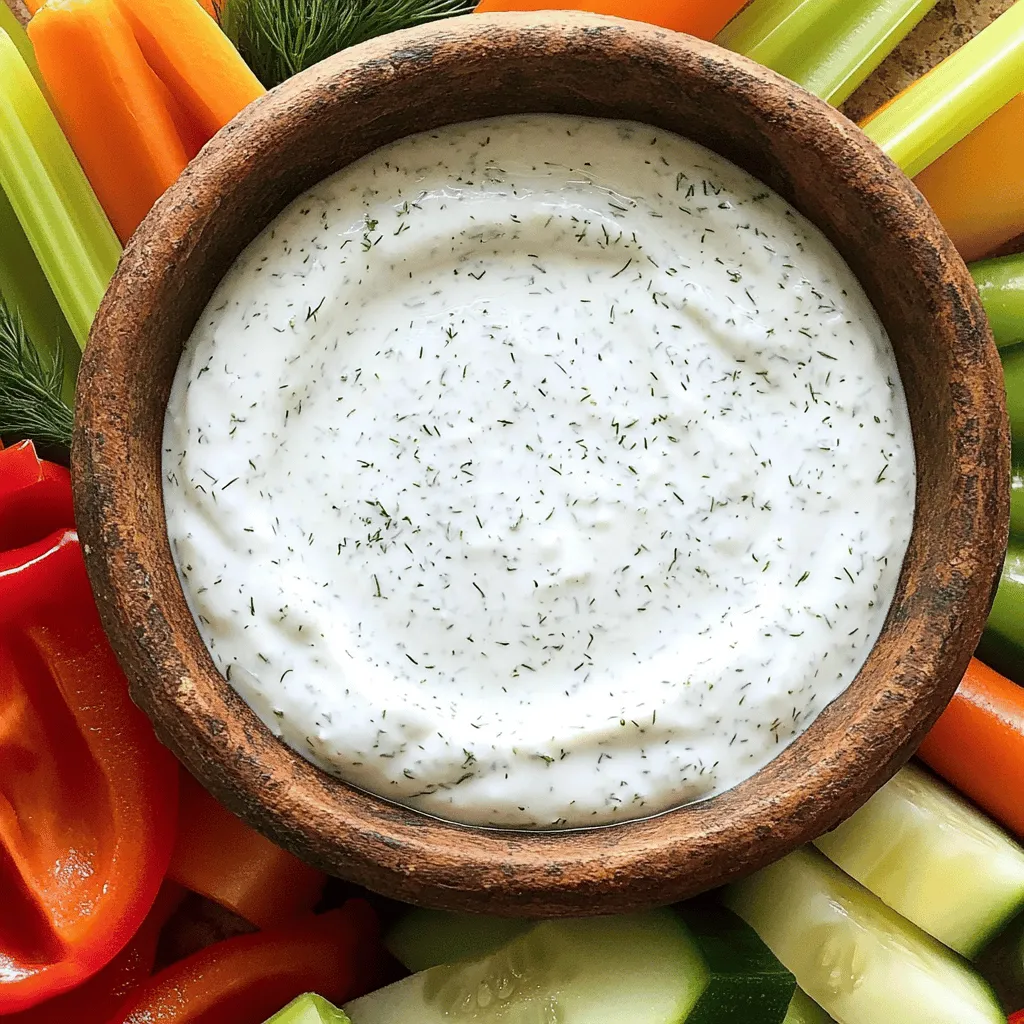 Greek Yogurt Ranch Dip Flavorful and Simple Snack