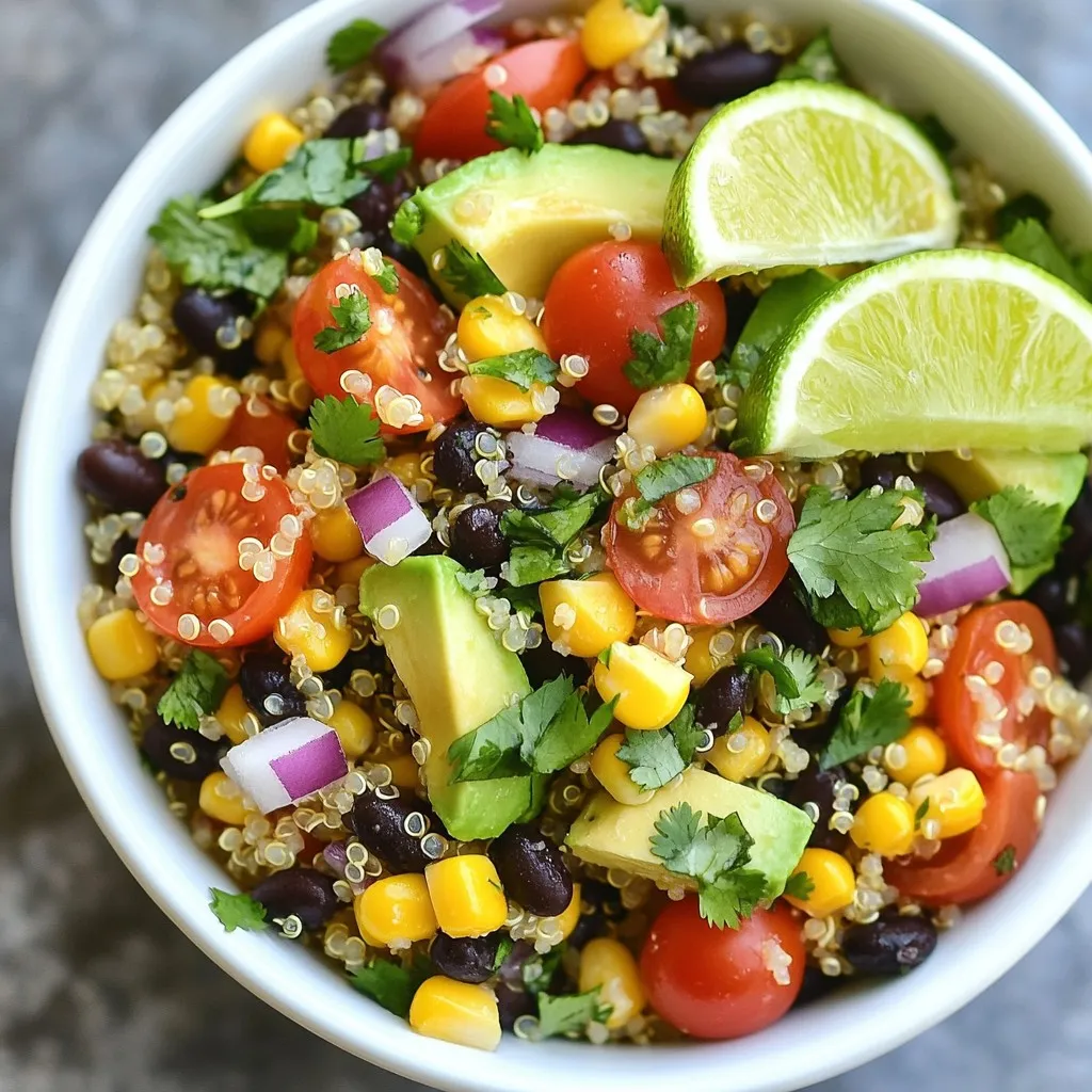 Cilantro Lime Quinoa Salad Fresh and Flavorful Dish