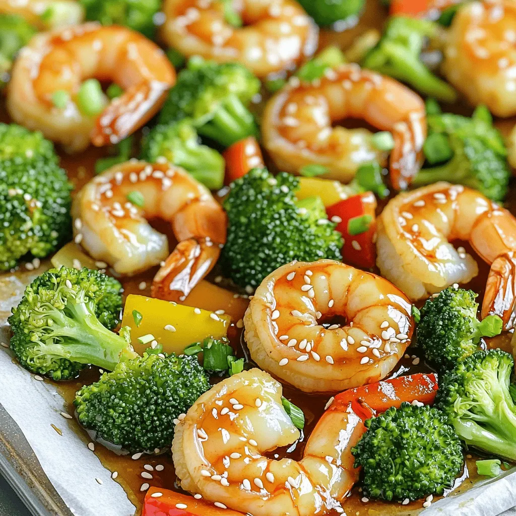 Honey Garlic Shrimp &#038; Broccoli Sheet Pan Delight