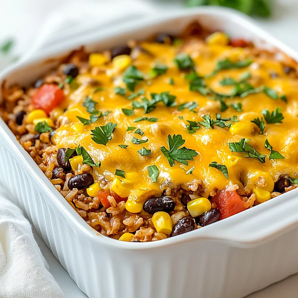Cheesy Ground Beef Rice Casserole Simple Family Delight