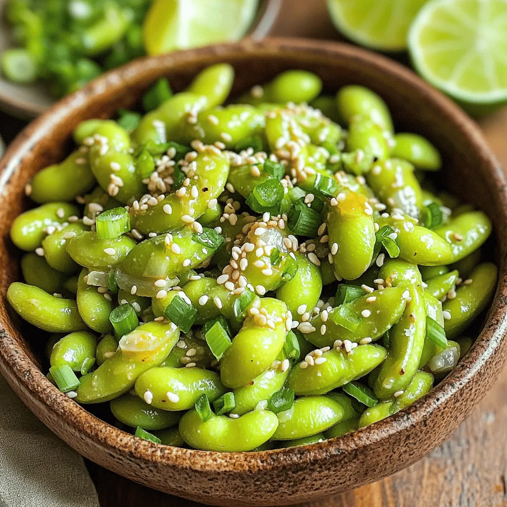 Spicy Garlic Edamame Flavorful and Simple Snack Recipe