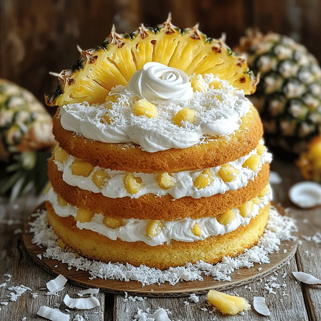 Pineapple Heaven Cake Irresistible Tropical Delight