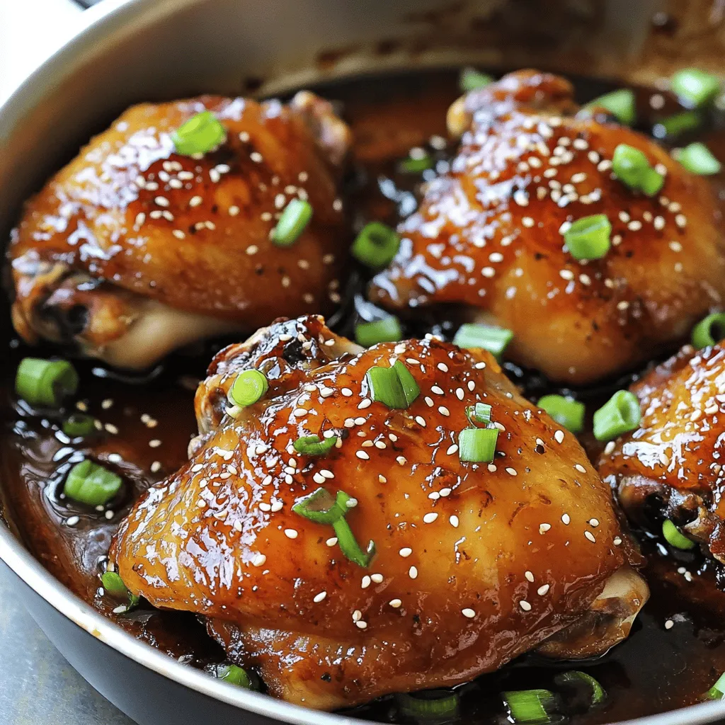 Honey Garlic Glazed Chicken Thighs Delightful Recipe