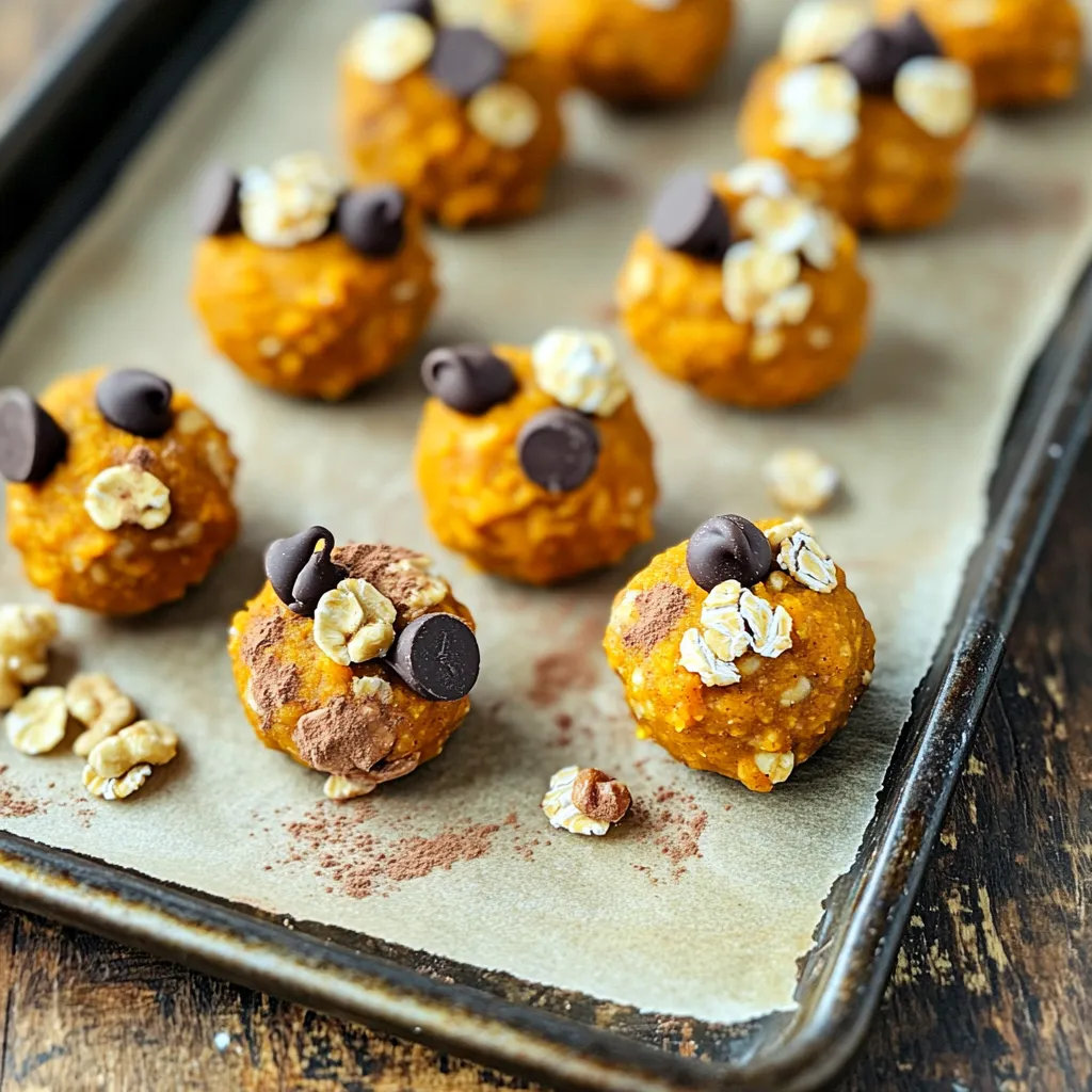Pumpkin Chocolate Chip Energy Bites Simple Snack Treat