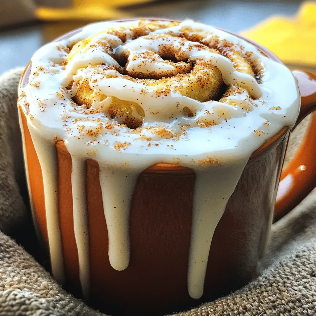 Cinnamon Roll Mug Cake Quick and Easy Treat Recipe