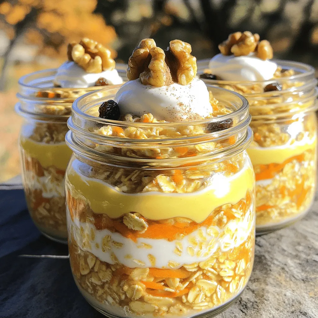 Carrot Cake Overnight Oats Delightful Breakfast Treat