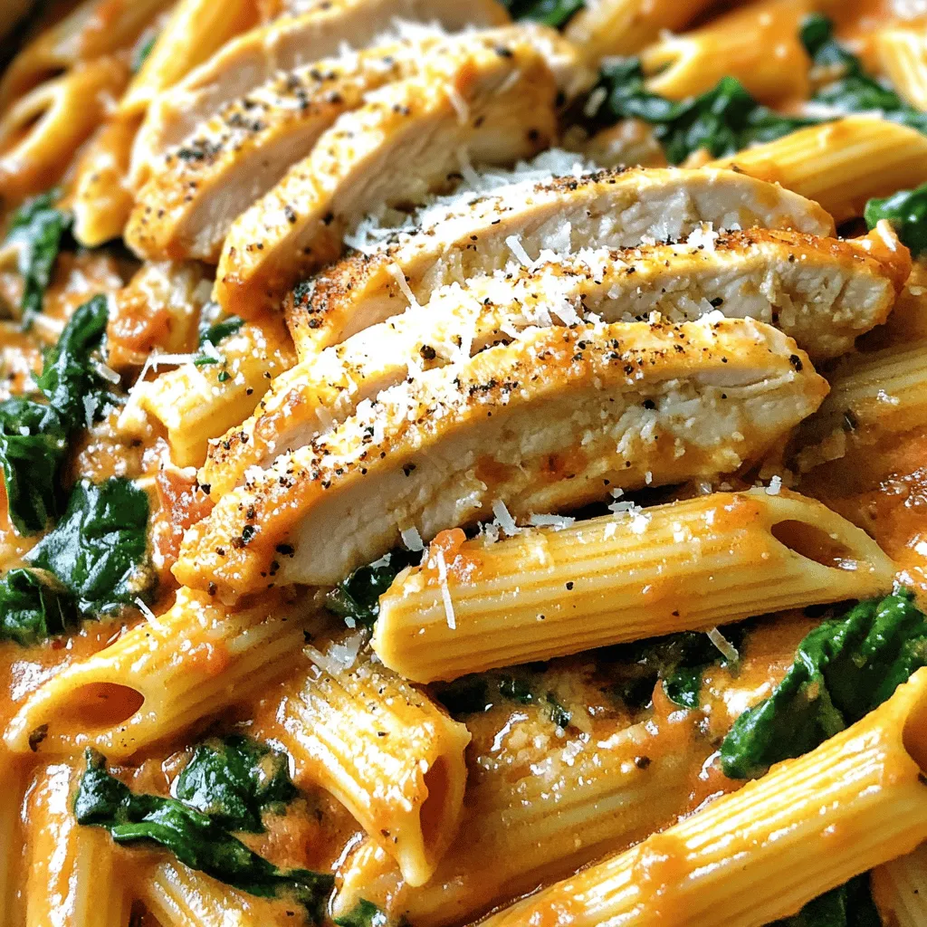 Creamy Tomato Basil Chicken Pasta Quick and Easy Meal