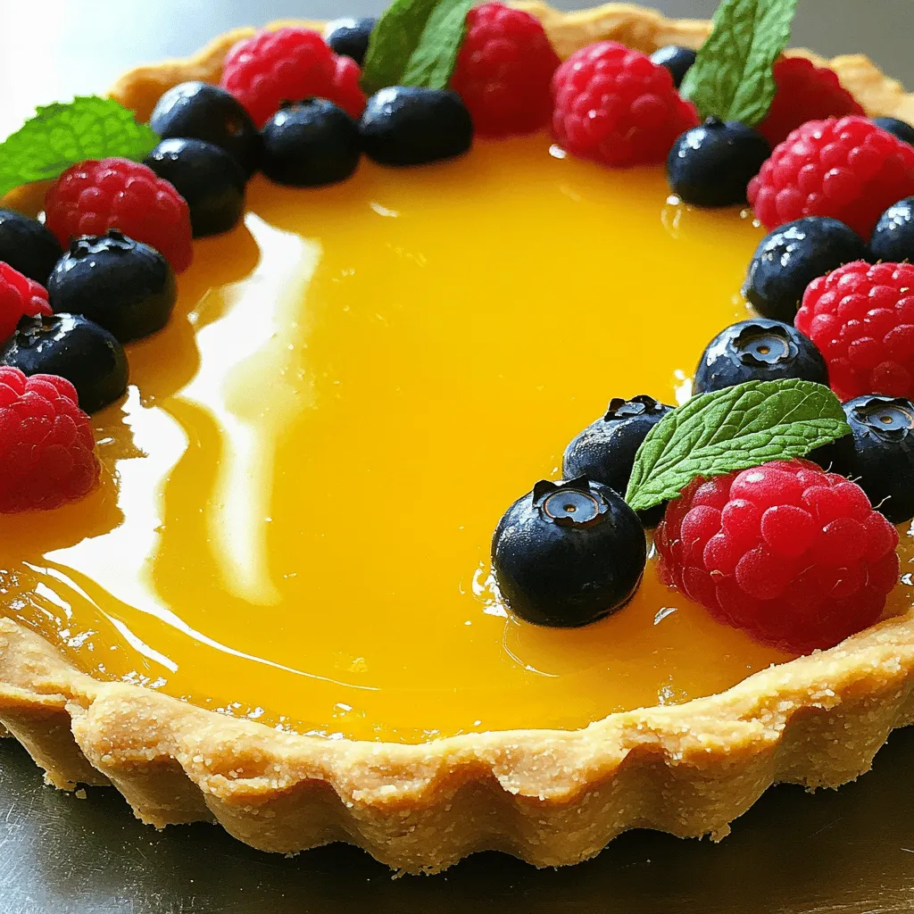 Lemon Curd Tart Tangy and Refreshing Dessert Delight