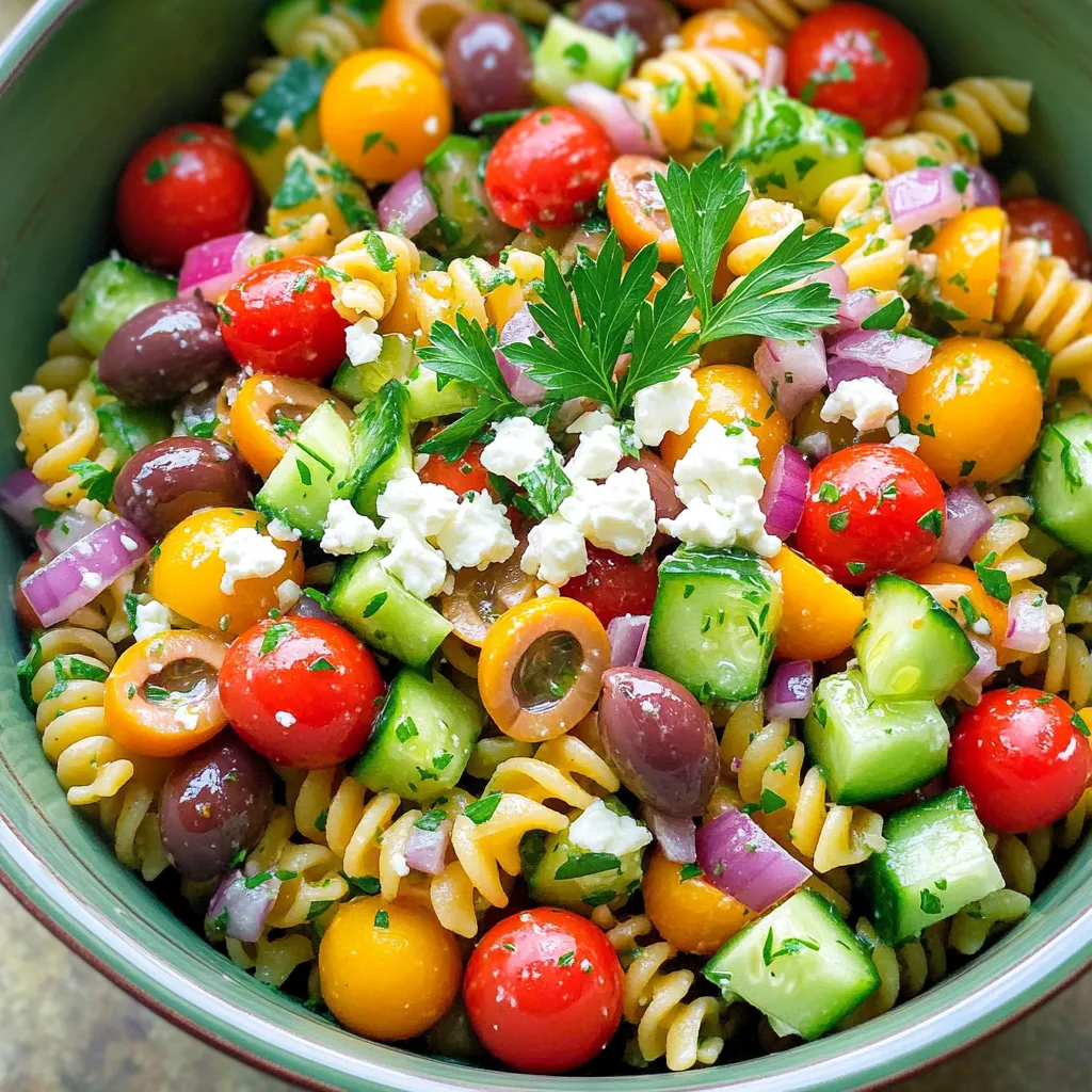 Easy Greek Pasta Salad Fresh and Simple Recipe