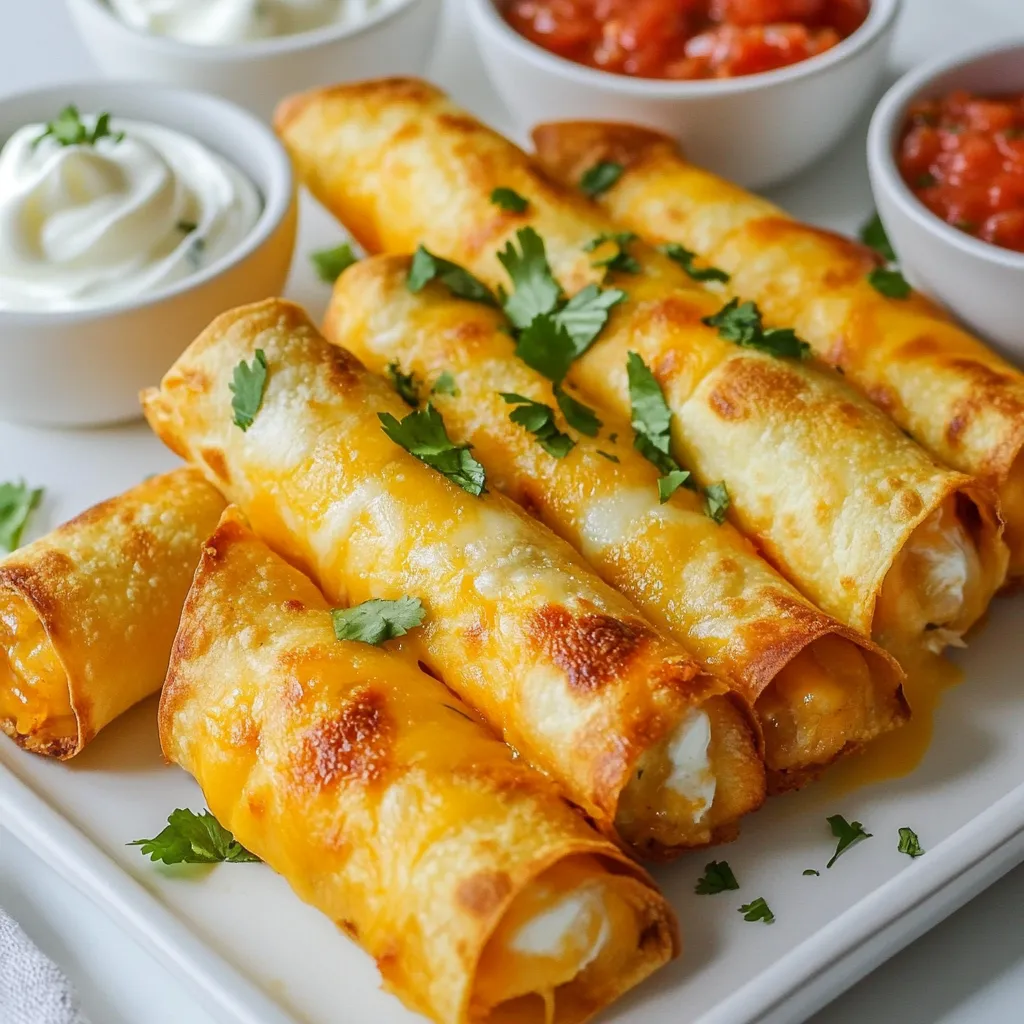 Crispy Chicken Taquitos Tasty and Simple Recipe