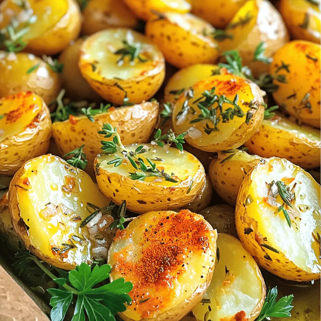 Garlic Herb Roasted Potatoes Flavorful Dinner Sides