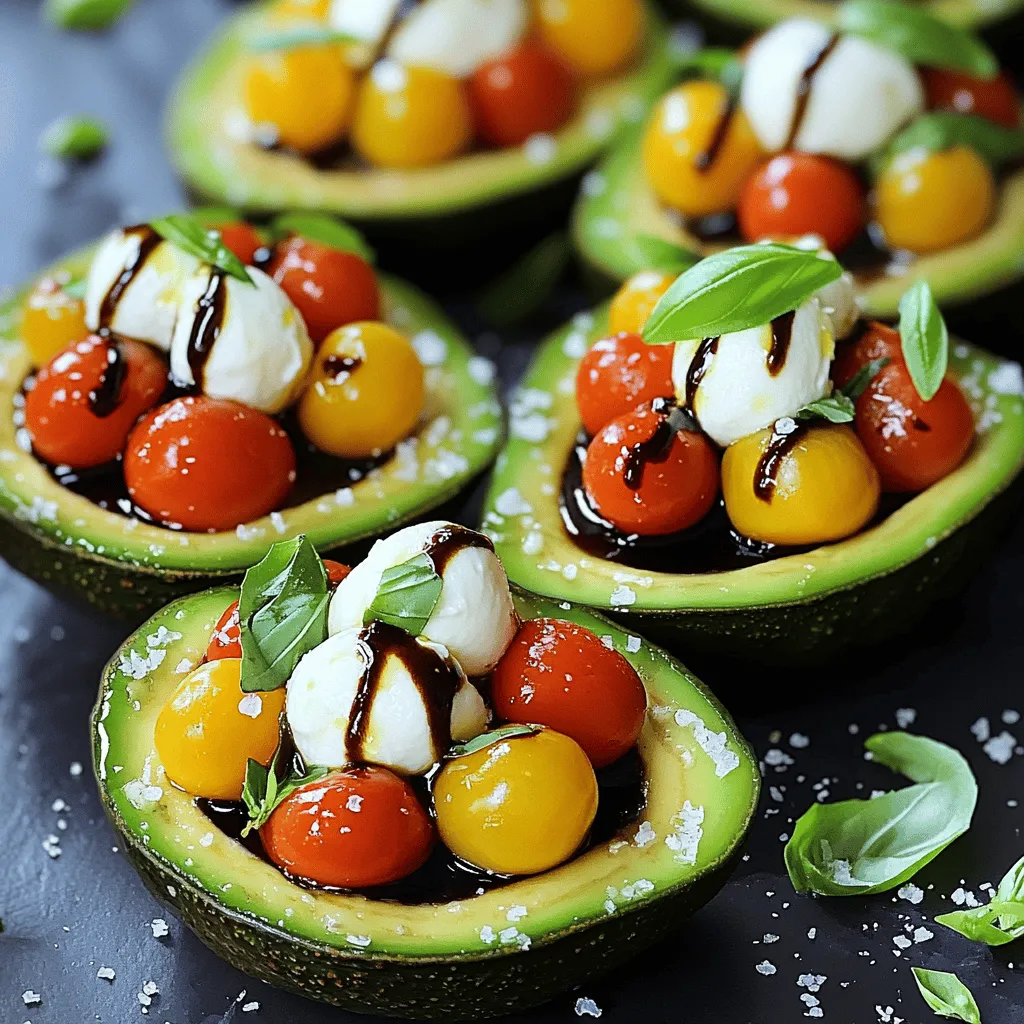 Caprese Stuffed Avocados Tasty and Easy Meal Idea