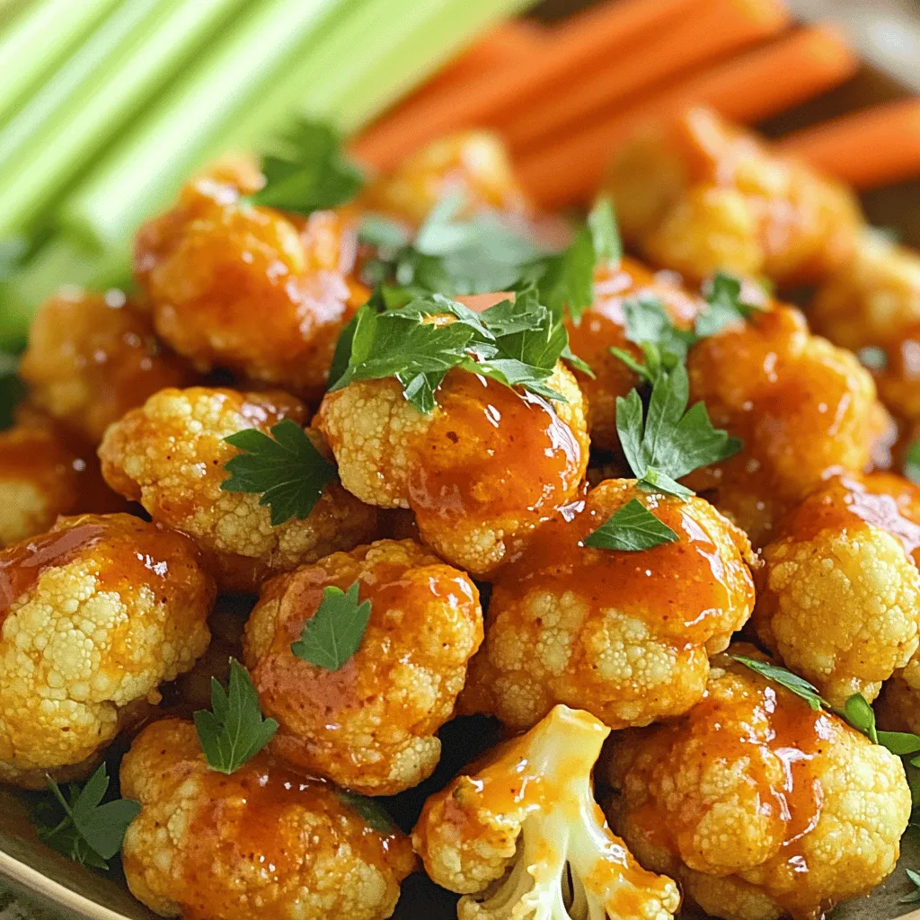 Oven Baked Buffalo Cauliflower Wings Crispy Delight