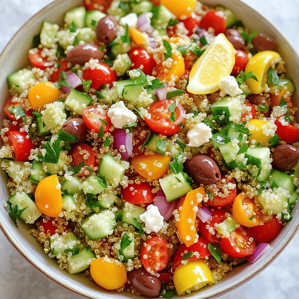 Mediterranean Quinoa Salad Fresh and Flavorful Dish