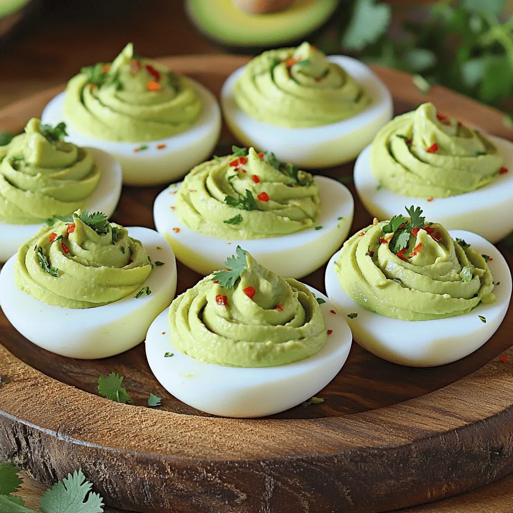 Avocado Deviled Eggs Tasty and Healthy Snack Option