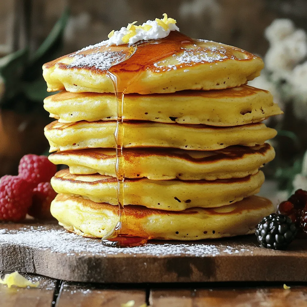 Lemon Ricotta Pancakes Fluffy and Flavorful Delight