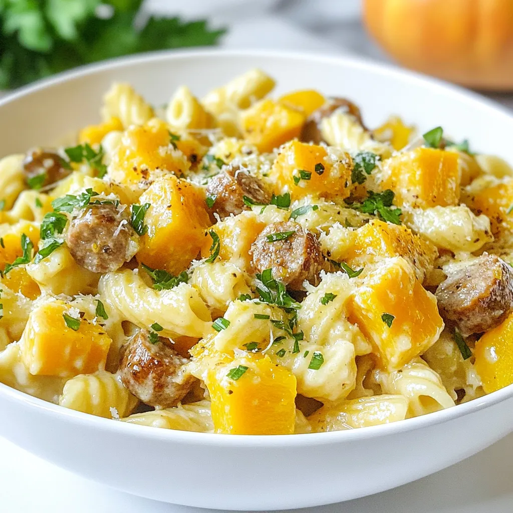 Autumn Sausage Squash Pasta Cozy and Flavorful Meal