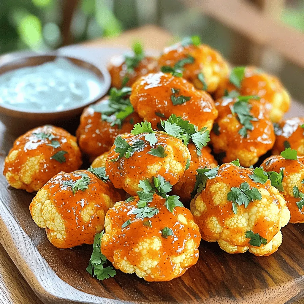 Buffalo Cauliflower Bites Crispy and Flavorful Snack