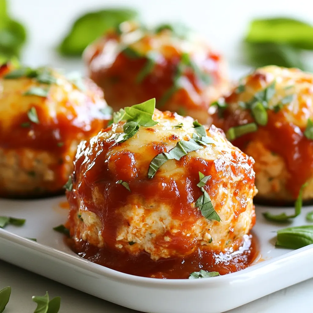 Mini Garlic Parmesan Chicken Meatloaves Simple Recipe