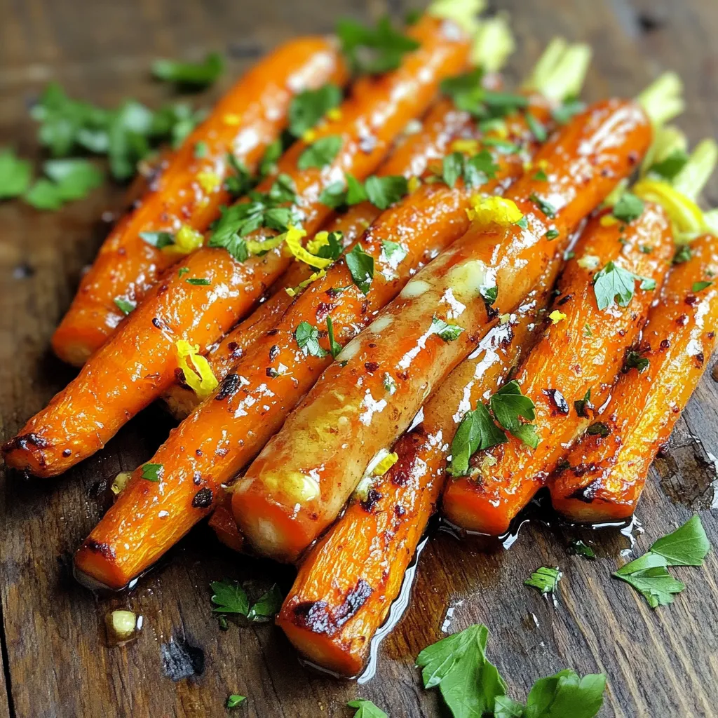 Garlic Butter Roasted Carrots Simple and Flavorful Dish