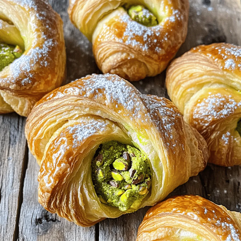 Pistachio Filled Croissants Tasty and Simple Recipe