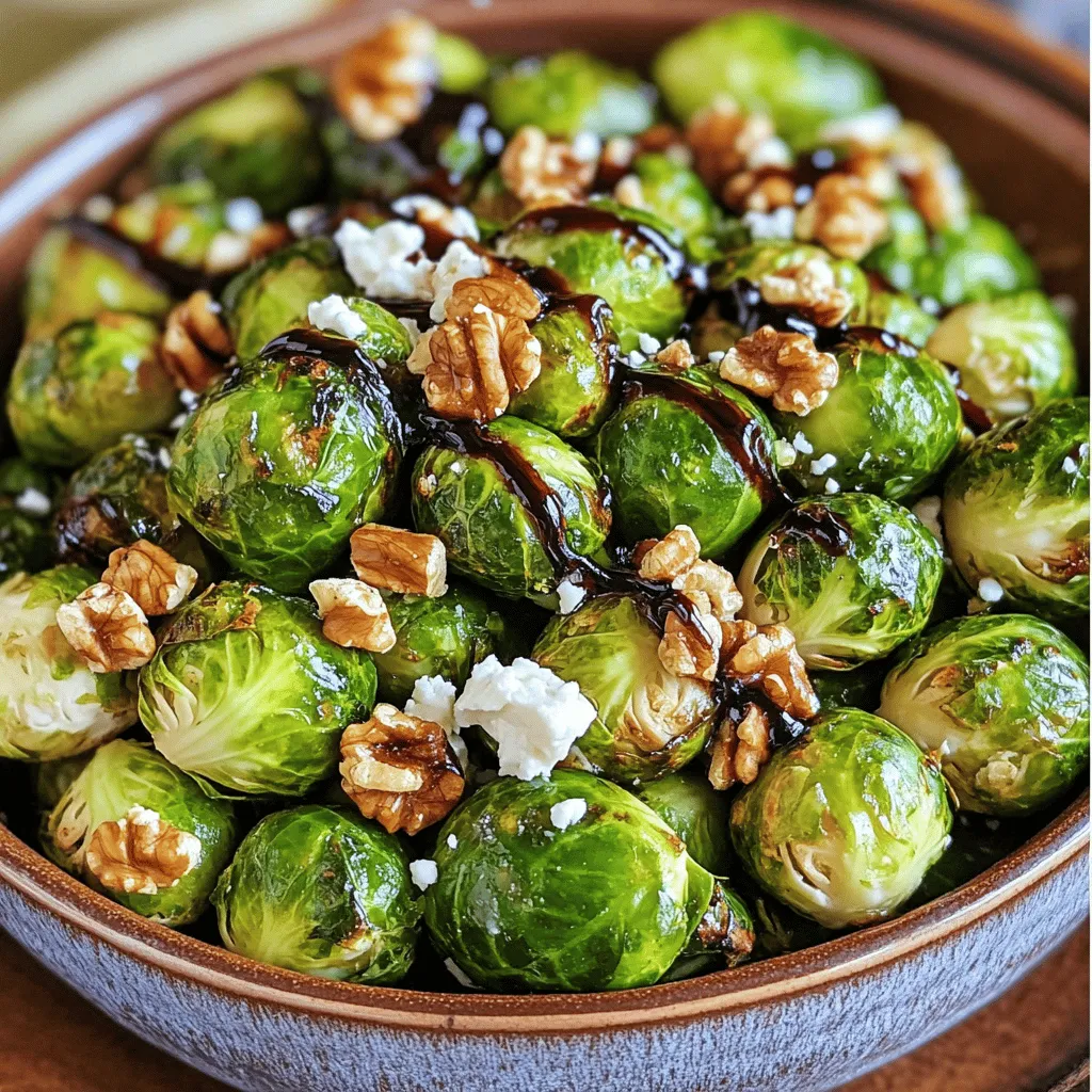 Balsamic Glazed Brussels Sprouts Flavorful Side Dish