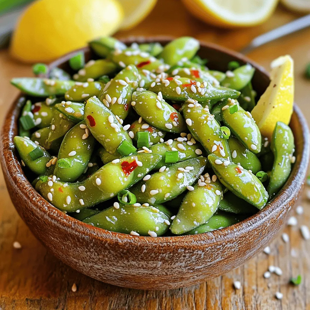 Spicy Garlic Edamame Flavorful Snack Recipe