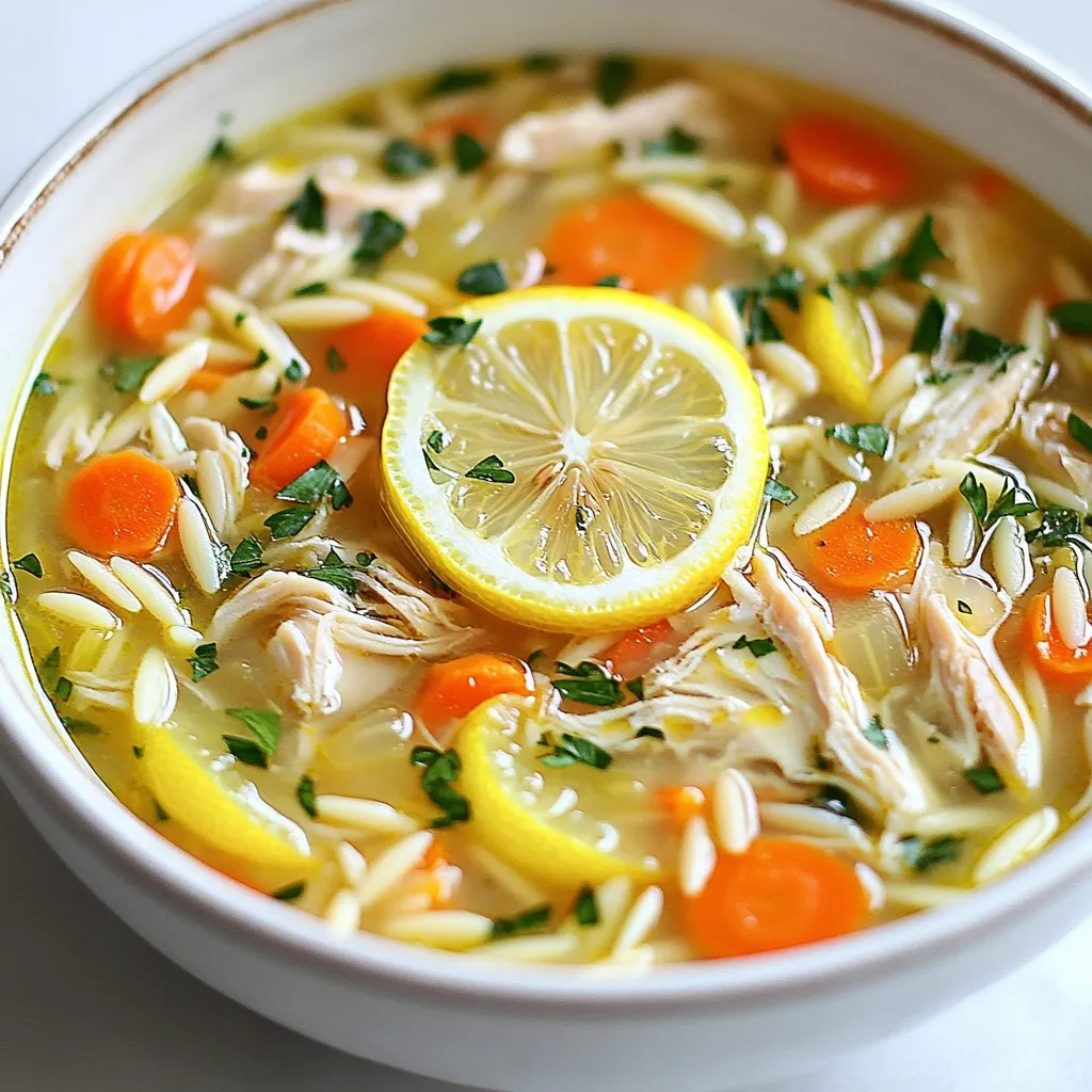Greek Lemon Chicken Soup Flavorful and Nourishing Meal