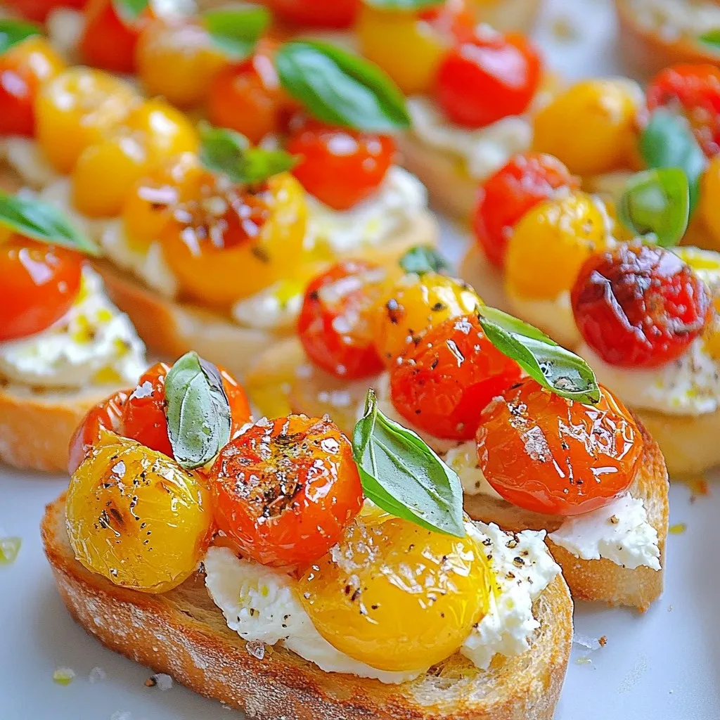 Roasted Tomato Basil Bruschetta Flavorful Starter Recipe
