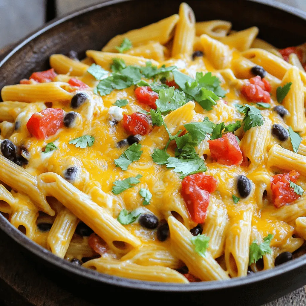 Easy Cheesy Taco Pasta Skillet Quick and Simple Recipe