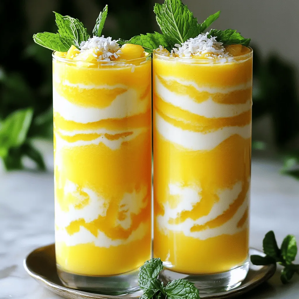 Pineapple Coconut Smoothie Creamy and Refreshing Drink