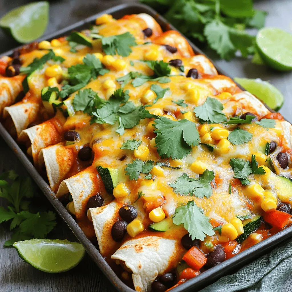 Vegetarian Enchiladas Flavorful and Easy Recipe