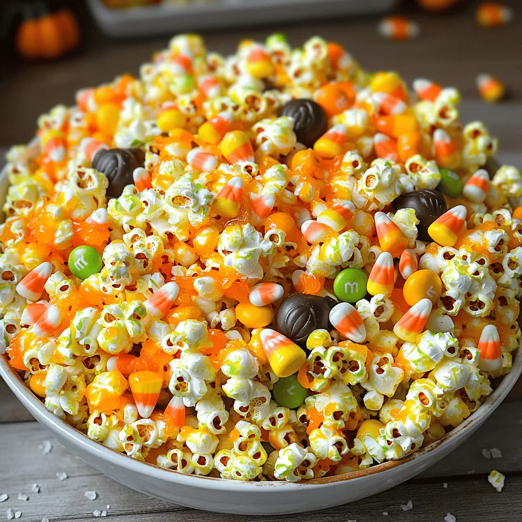 Candy Coated Halloween Popcorn Simple and Fun Treat