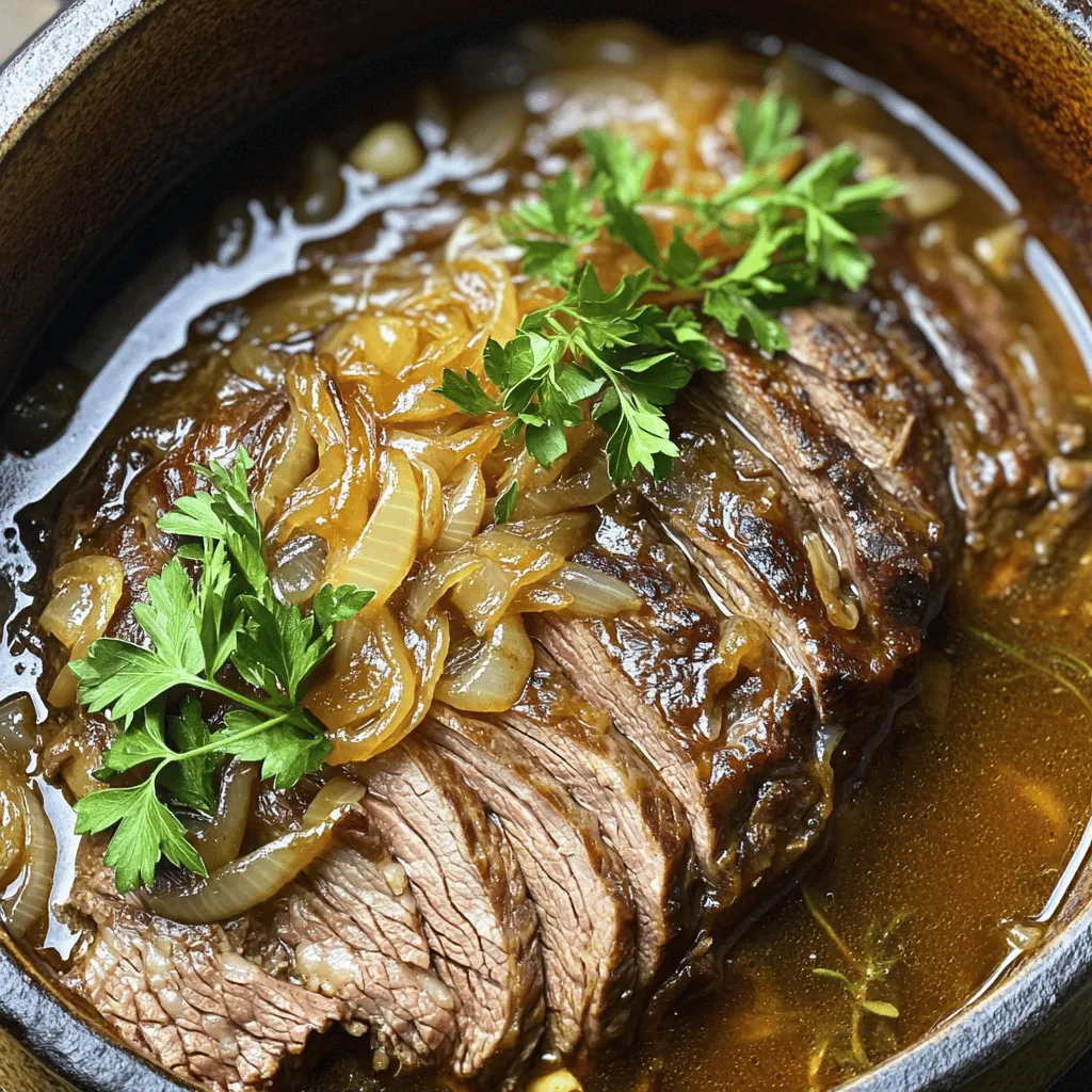Savory French Onion Pot Roast Tender and Flavorful Dish