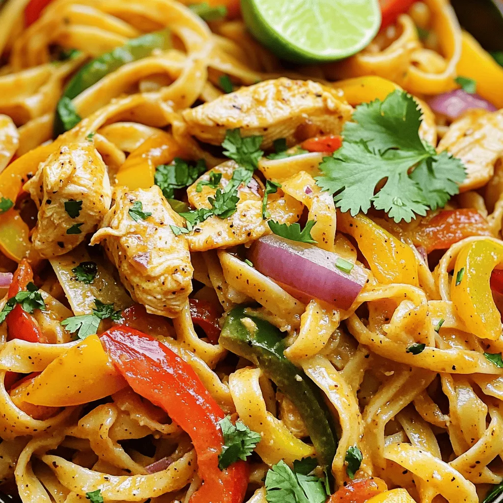 Chicken Fajita Pasta Flavorful and Simple Delight