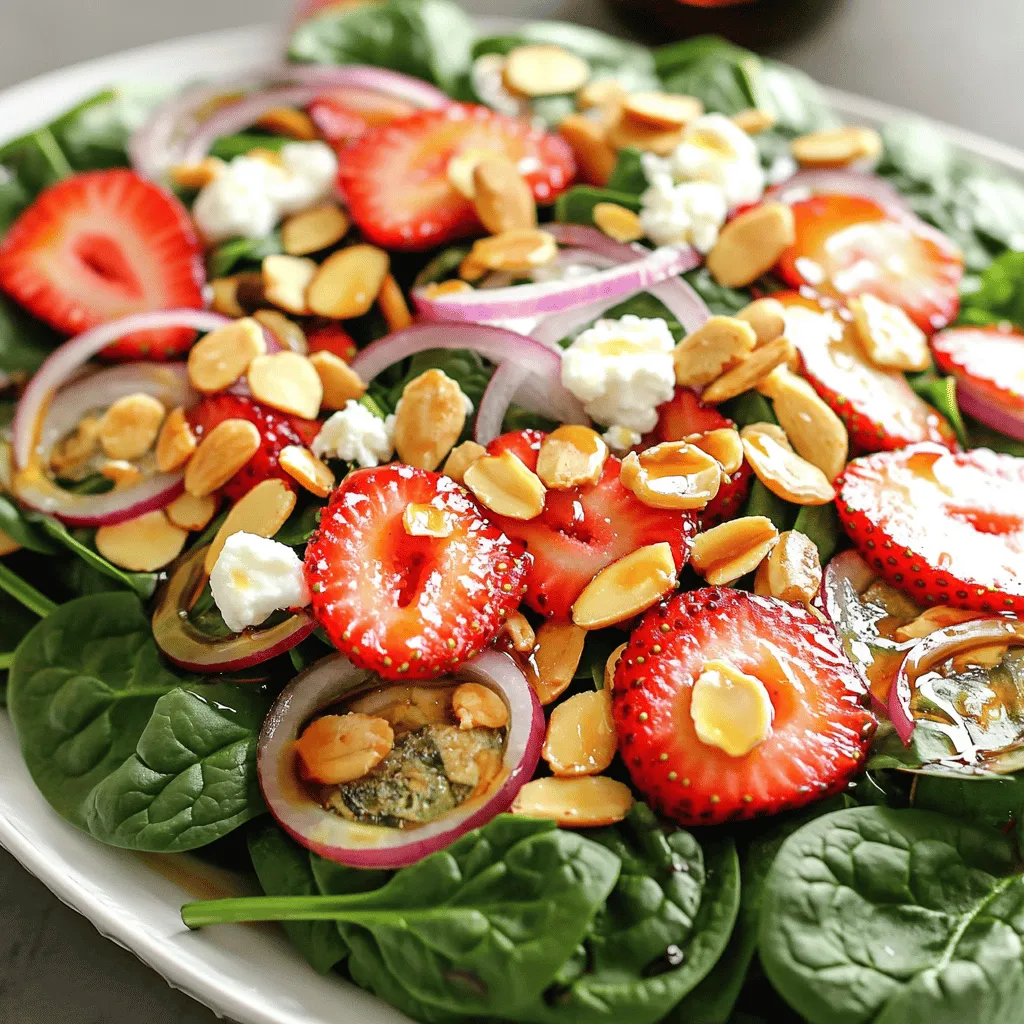 Spinach Strawberry Salad Fresh and Flavorful Delight