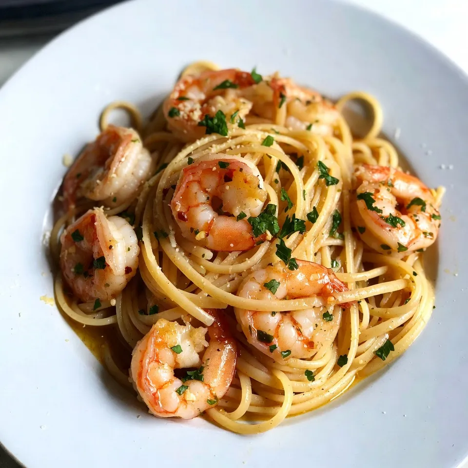 Savory Shrimp Scampi Linguine Easy Dinner Recipe